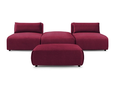 3er Sofa mit Hocker BOBOCHIC JEANNE