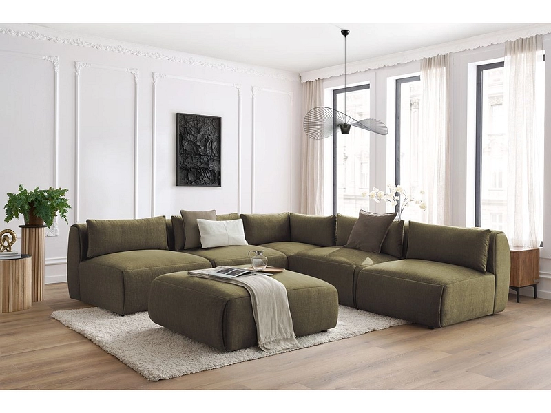 Ecksofa mit Hocker BOBOCHIC JEANNE