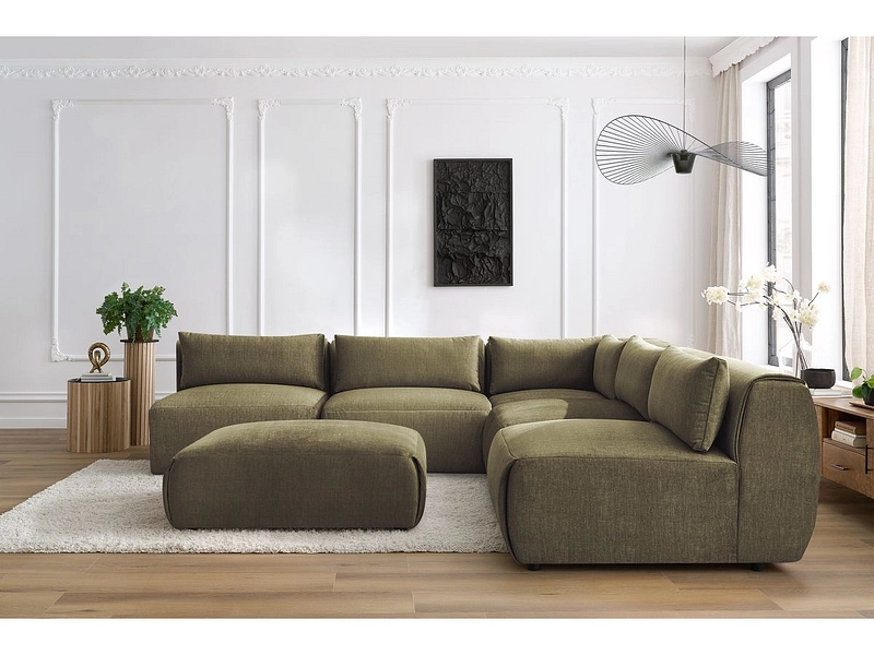 Ecksofa mit Hocker BOBOCHIC JEANNE