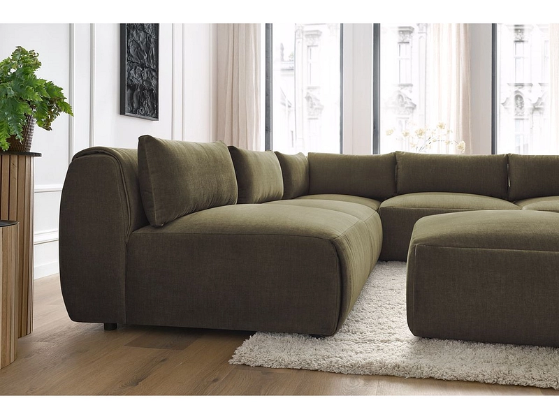 Ecksofa mit Hocker BOBOCHIC JEANNE