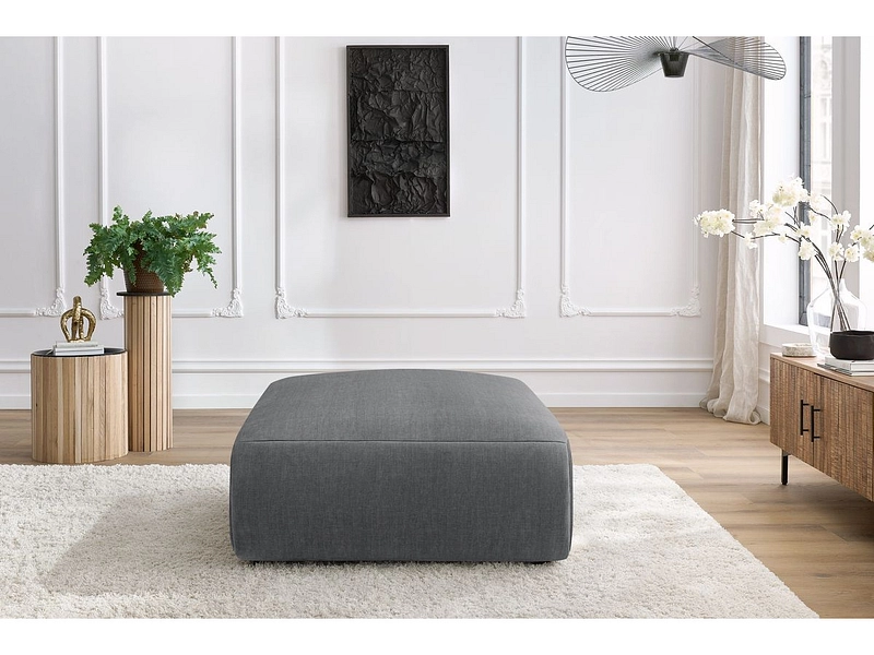 Cuscino gigante relax JEANNE 117x95x45cm velluto grigio scuro