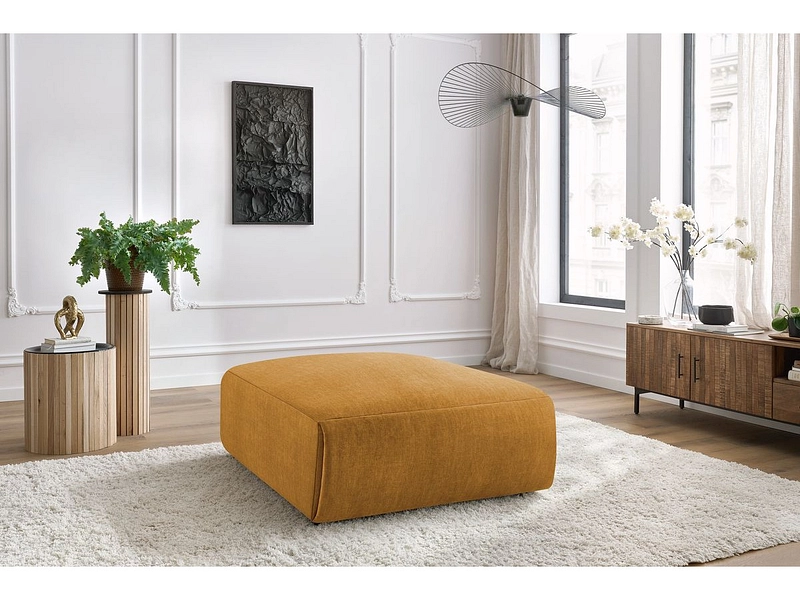 Cuscino gigante relax JEANNE 117x95x45cm velluto giallo