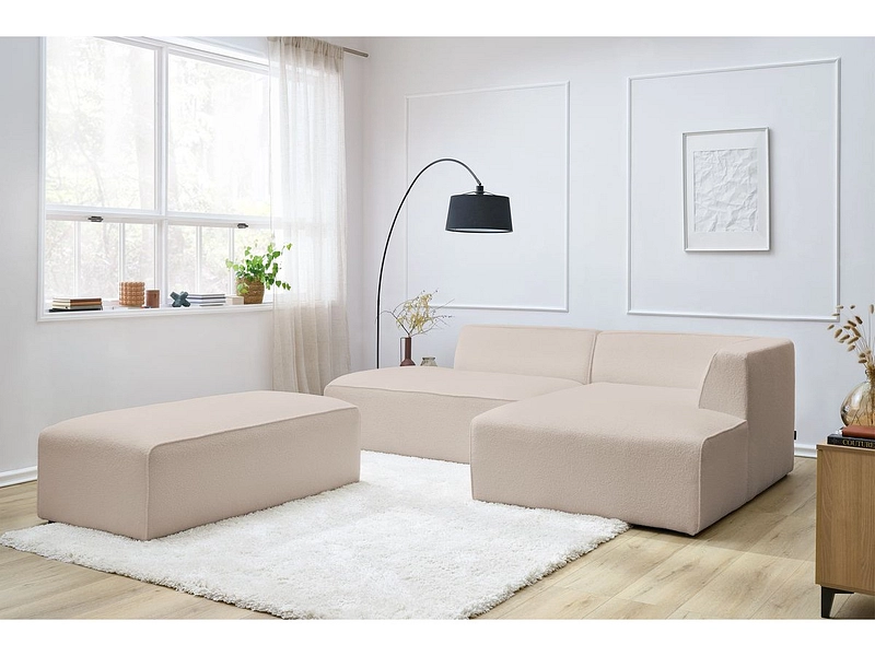 Ecksofa mit Hocker BOBOCHIC MEGEVE