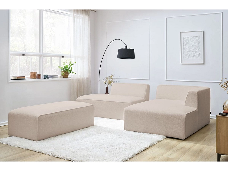 Ecksofa mit Hocker BOBOCHIC MEGEVE