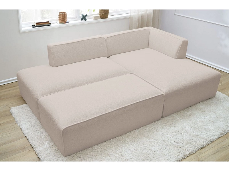 Ecksofa mit Hocker BOBOCHIC MEGEVE