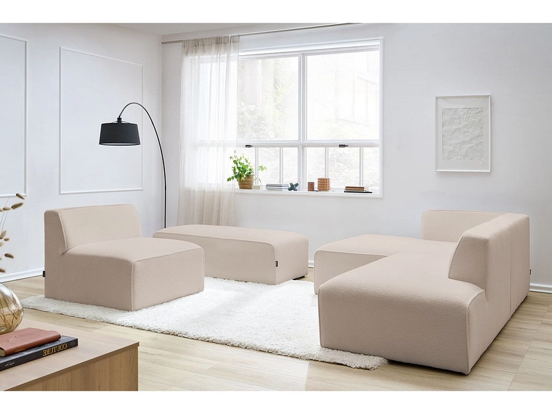 Ecksofa mit Hocker BOBOCHIC MEGEVE