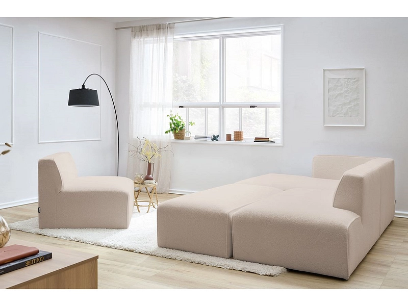 Ecksofa mit Hocker BOBOCHIC MEGEVE