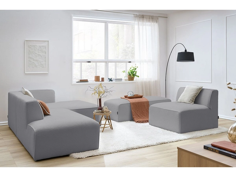 Ecksofa mit Hocker BOBOCHIC MEGEVE