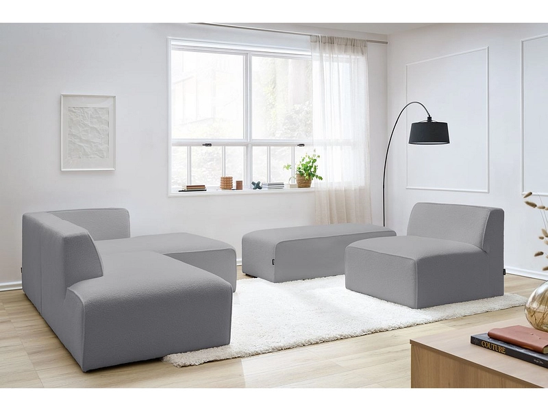 Ecksofa mit Hocker BOBOCHIC MEGEVE