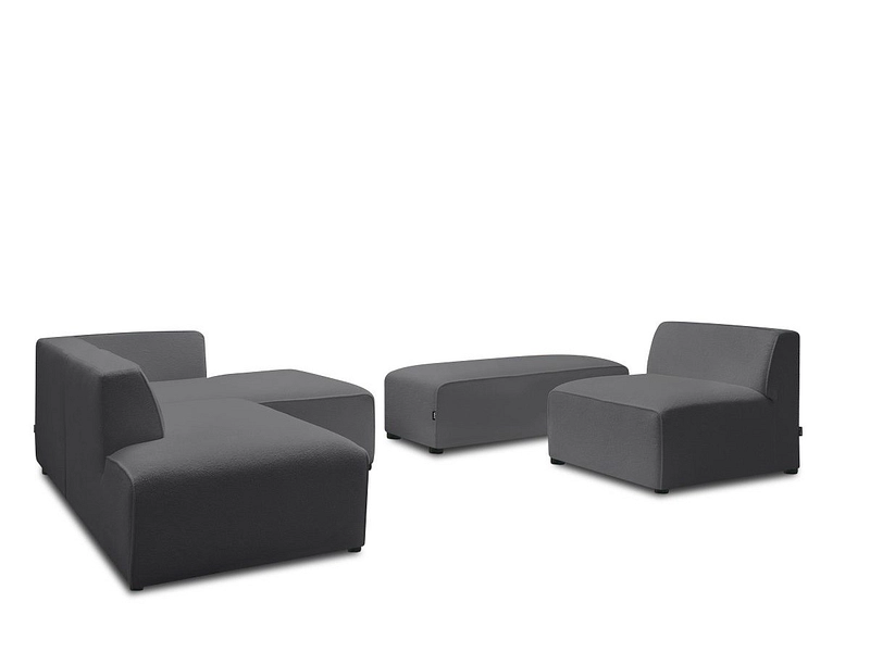 Ecksofa mit Hocker BOBOCHIC MEGEVE