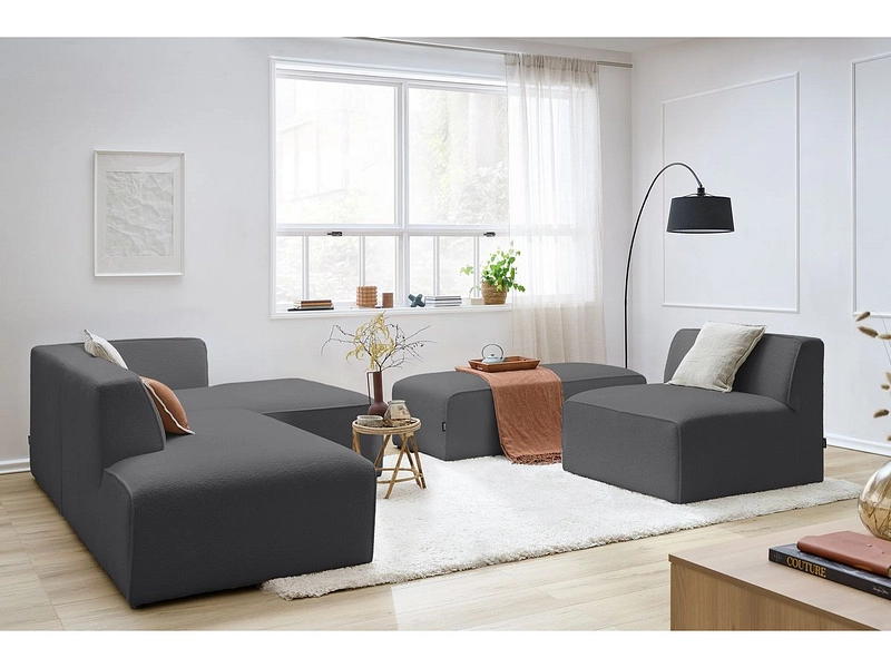 Ecksofa mit Hocker BOBOCHIC MEGEVE