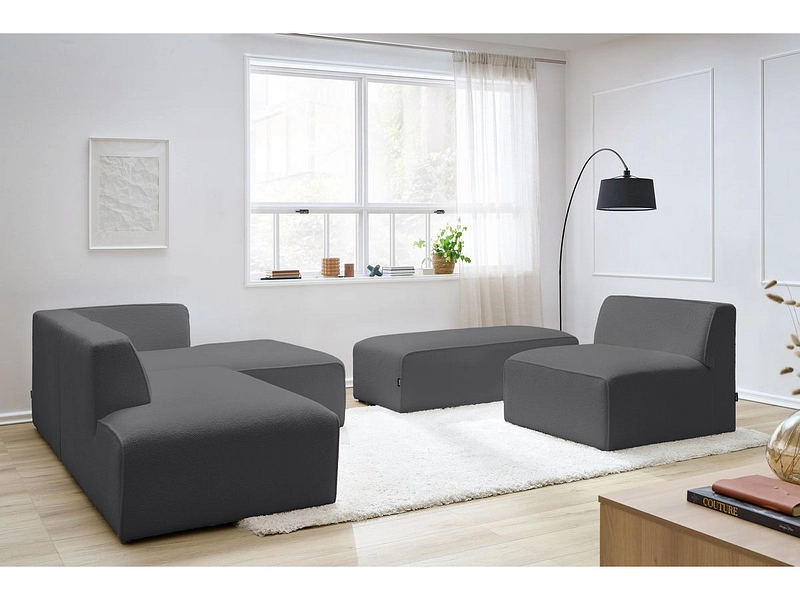 Ecksofa mit Hocker BOBOCHIC MEGEVE