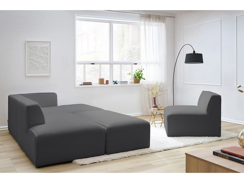 Ecksofa mit Hocker BOBOCHIC MEGEVE