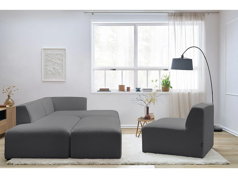 Ecksofa mit Hocker BOBOCHIC MEGEVE