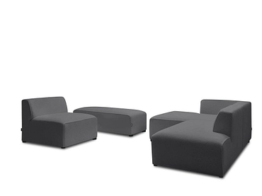 Ecksofa mit Hocker BOBOCHIC MEGEVE