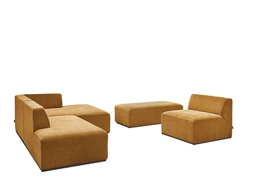 Divano con pouf BOBOCHIC MEGEVE