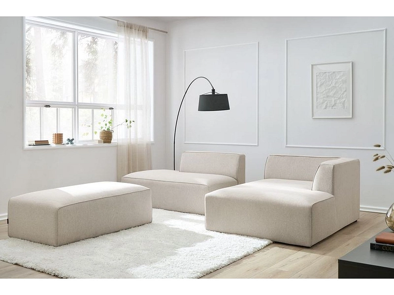 Ecksofa mit Hocker BOBOCHIC MEGEVE