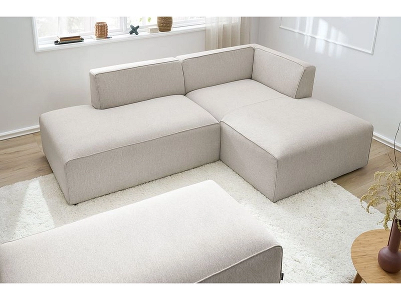 Ecksofa mit Hocker BOBOCHIC MEGEVE