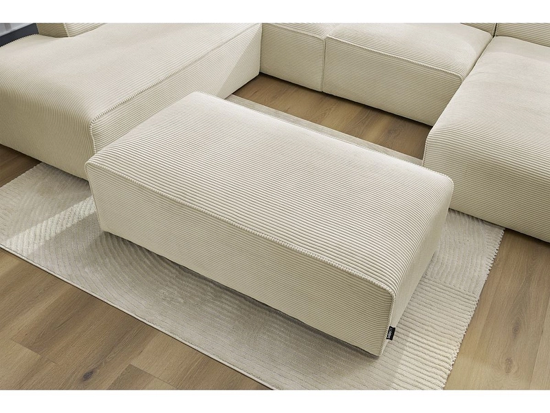 Panorama-Ecksofa mit Hocker BOBOCHIC MEGEVE