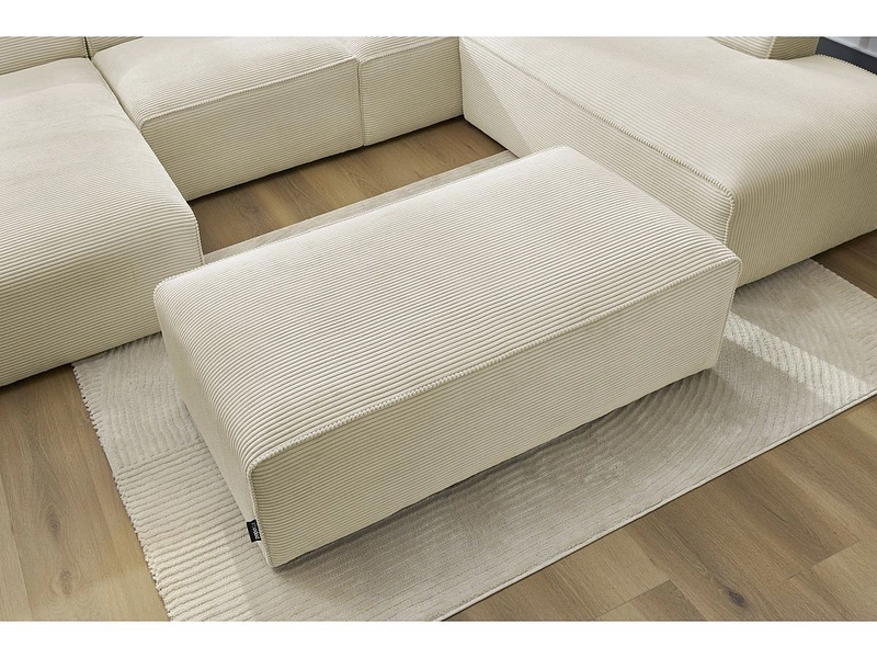 Panorama-Ecksofa mit Hocker BOBOCHIC MEGEVE