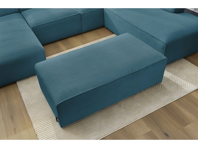 Panorama-Ecksofa mit Hocker BOBOCHIC MEGEVE