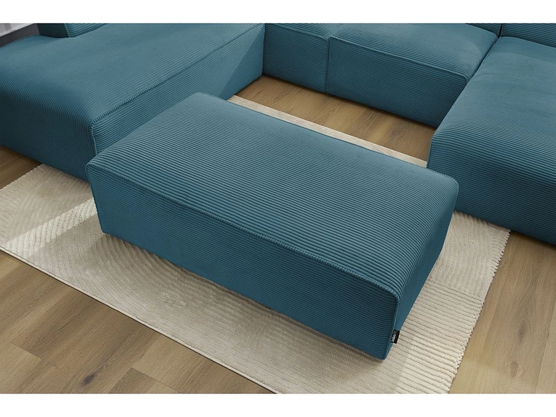 Panorama-Ecksofa mit Hocker BOBOCHIC MEGEVE