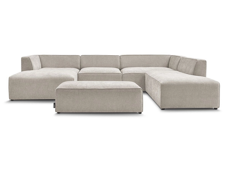 Panorama-Ecksofa mit Hocker BOBOCHIC MEGEVE