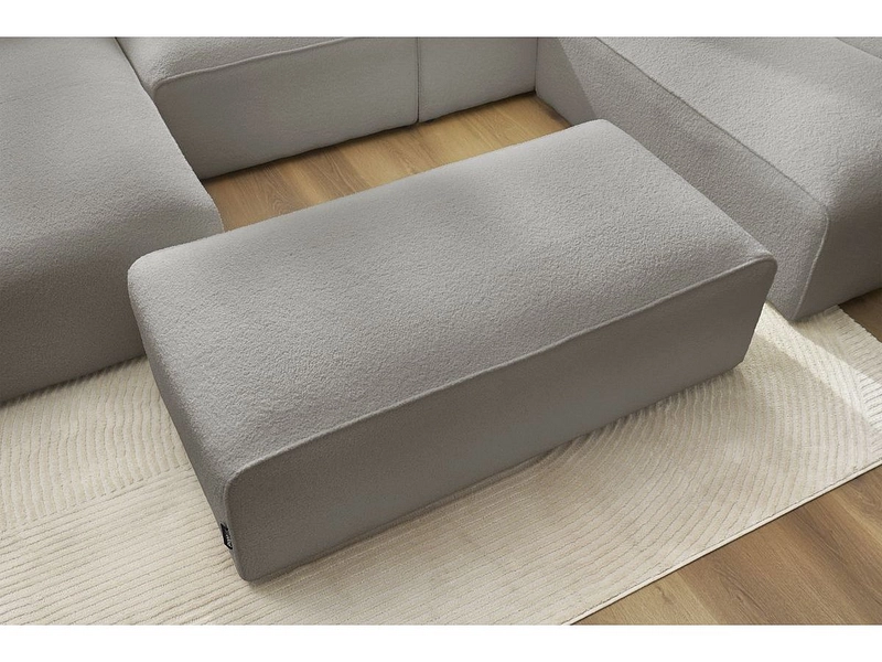 Panorama-Ecksofa mit Hocker BOBOCHIC MEGEVE