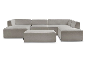 Panorama-Ecksofa mit Hocker BOBOCHIC MEGEVE