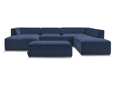 Panorama-Ecksofa mit Hocker BOBOCHIC MEGEVE