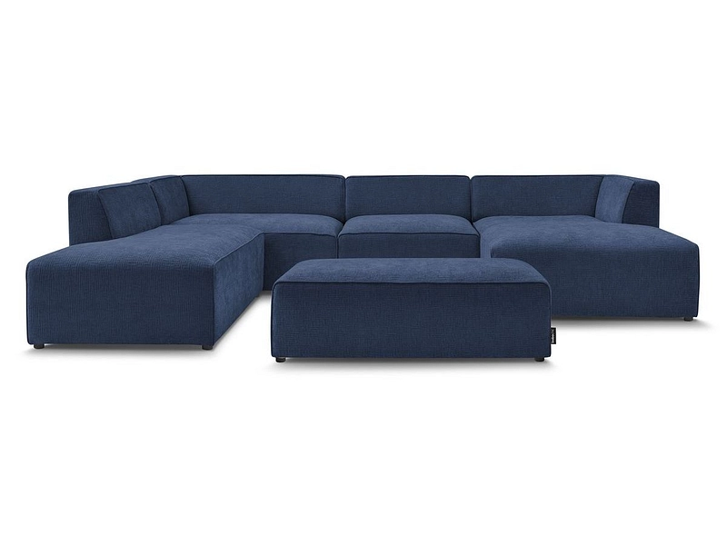 Panorama-Ecksofa mit Hocker BOBOCHIC MEGEVE