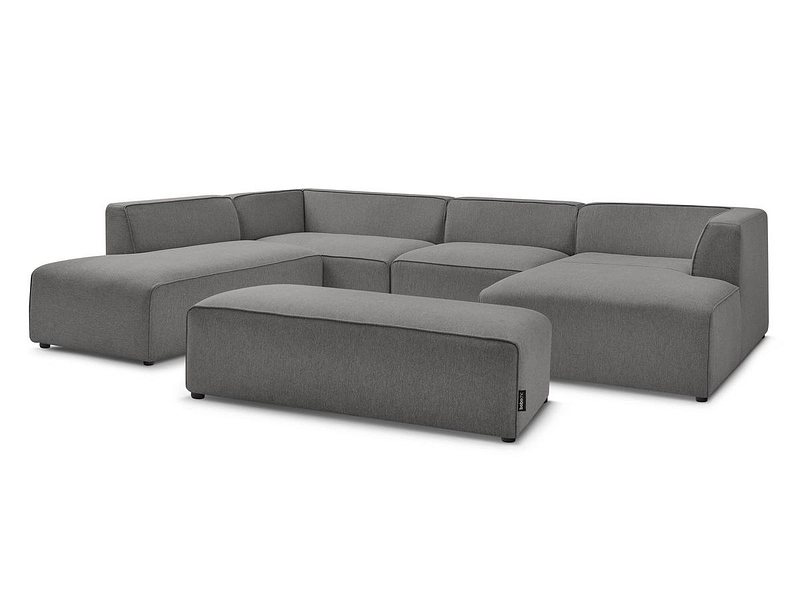 Panorama-Ecksofa mit Hocker BOBOCHIC MEGEVE