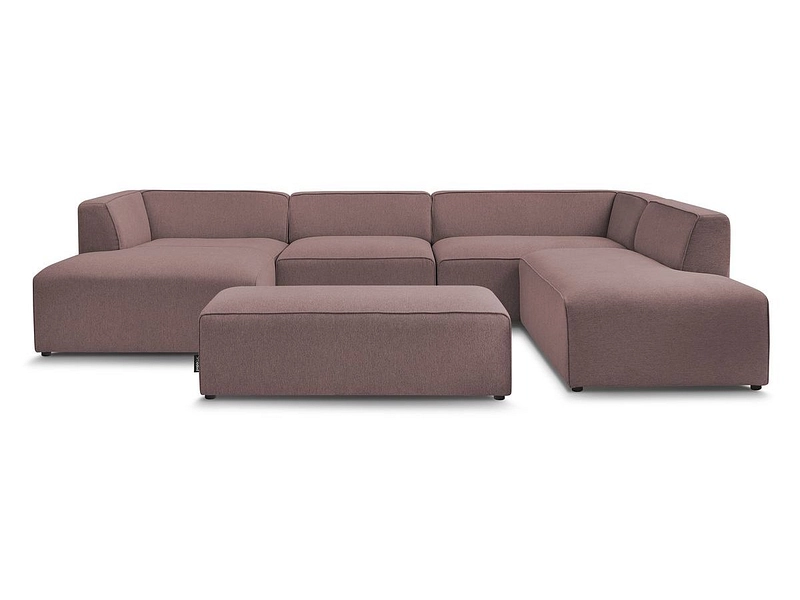 Panorama-Ecksofa mit Hocker BOBOCHIC MEGEVE