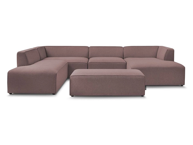 Panorama-Ecksofa mit Hocker BOBOCHIC MEGEVE