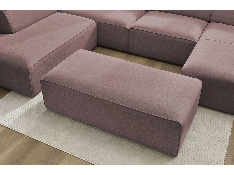 Panorama-Ecksofa mit Hocker BOBOCHIC MEGEVE