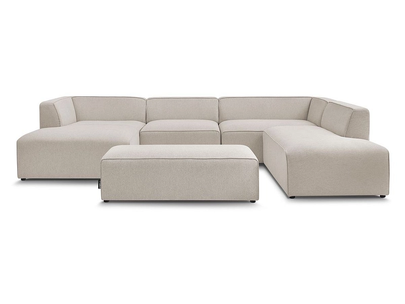 Panorama-Ecksofa mit Hocker BOBOCHIC MEGEVE