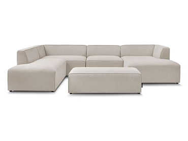 Panorama-Ecksofa mit Hocker BOBOCHIC MEGEVE