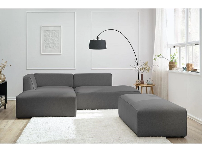 Ecksofa mit Hocker BOBOCHIC MEGEVE