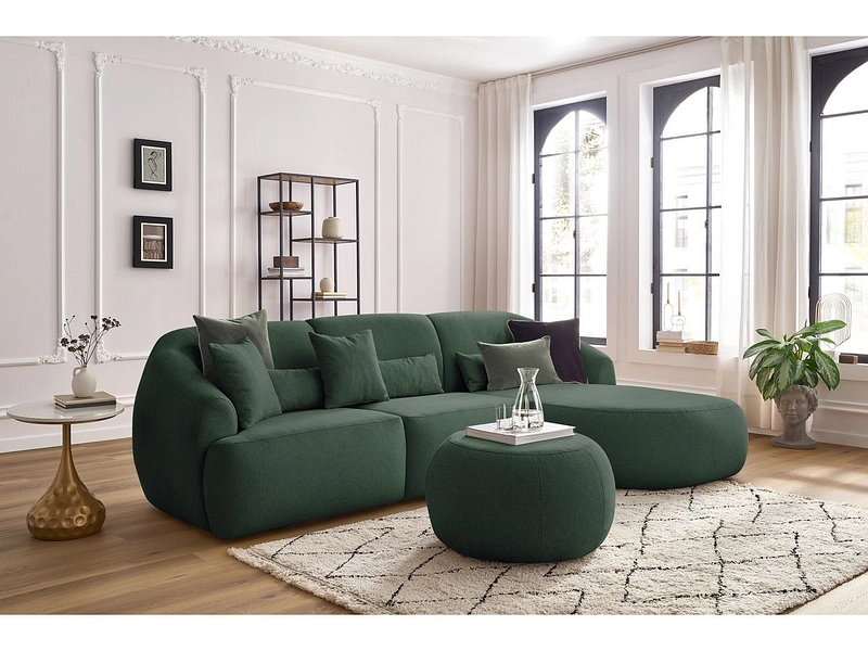 Ecksofa mit Hocker BOBOCHIC ALESIA