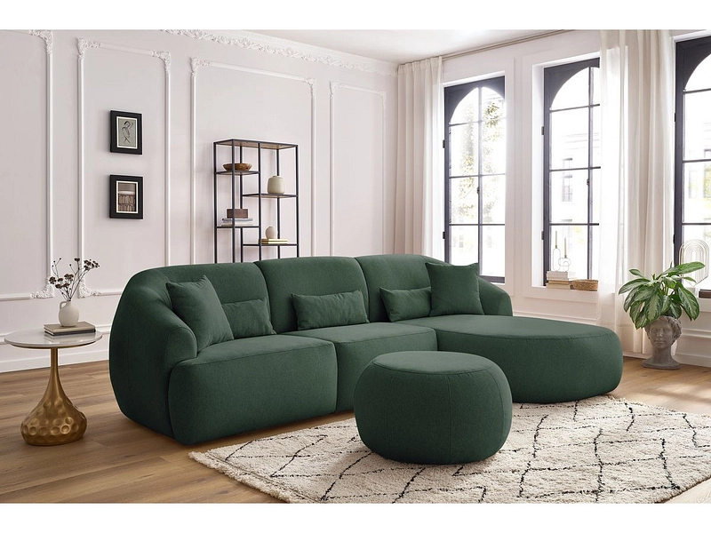 Ecksofa mit Hocker BOBOCHIC ALESIA