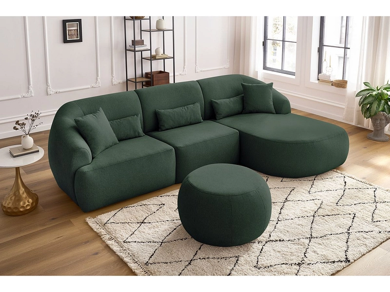 Ecksofa mit Hocker BOBOCHIC ALESIA