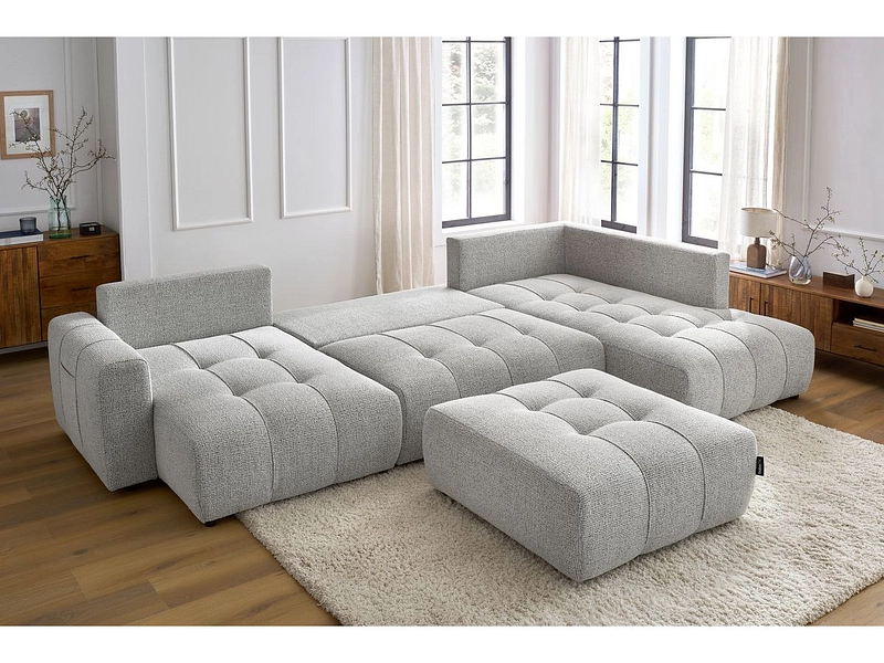 Panorama-Ecksofa mit Hocker BOBOCHIC ARSENE