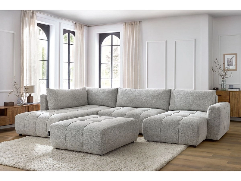 Panorama-Ecksofa mit Hocker BOBOCHIC ARSENE