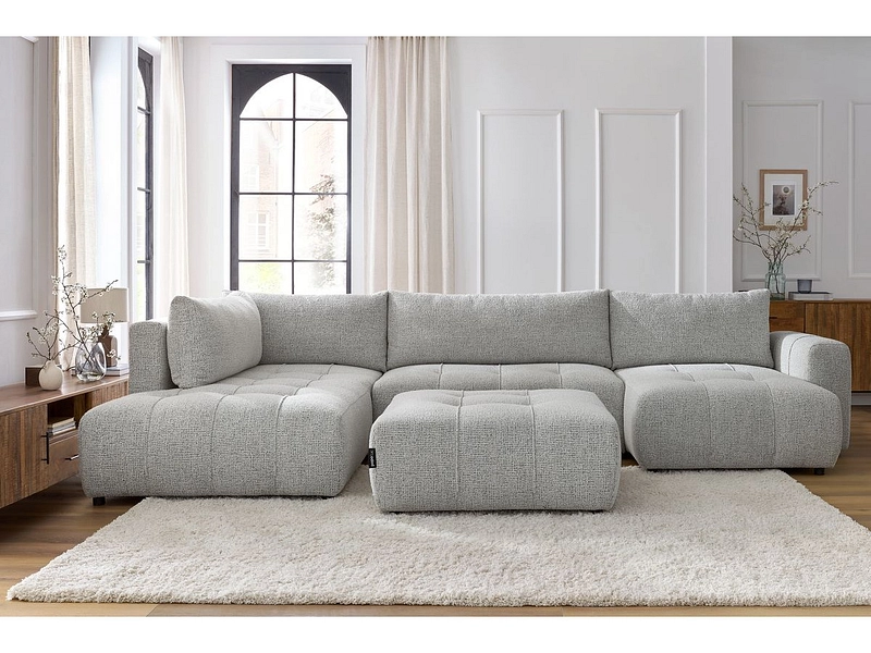 Panorama-Ecksofa mit Hocker BOBOCHIC ARSENE