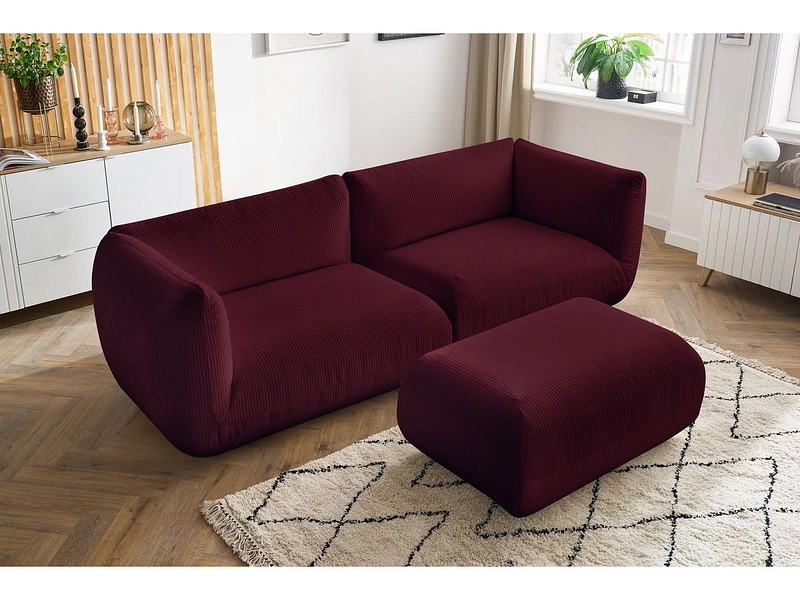 Divano con pouf BOBOCHIC LECOMTE