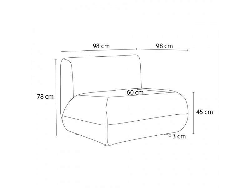 Modulare Sessel für Sofa BOBOCHIC LECOMTE