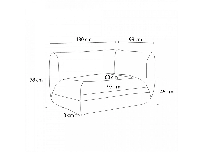 Modulare Sessel für Sofa BOBOCHIC LECOMTE