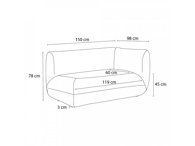 Modulare Sessel für Sofa BOBOCHIC LECOMTE