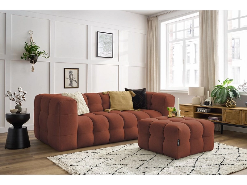 3er Sofa mit Hocker BOBOCHIC CLOUD