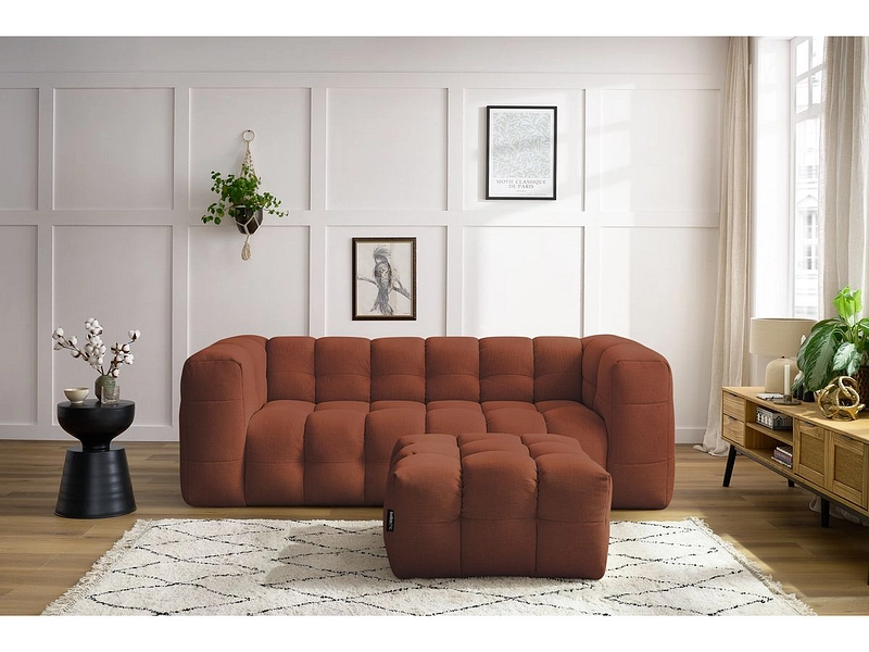 3er Sofa mit Hocker BOBOCHIC CLOUD